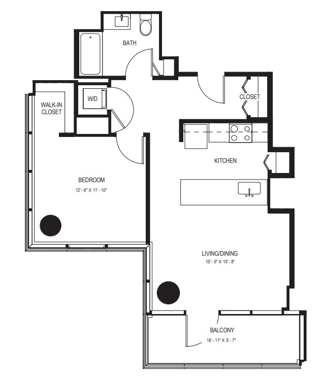 Floor plan layout diagram for A-10