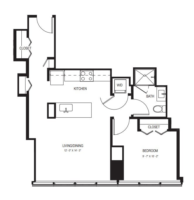 Floor plan layout diagram for A-09.1