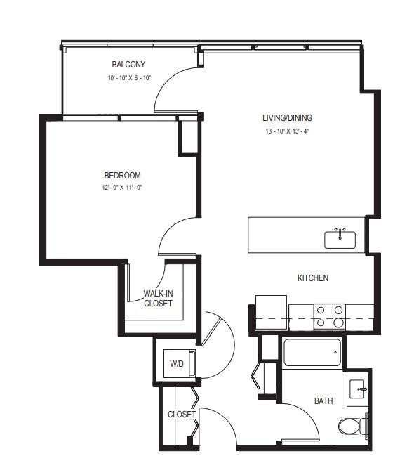 Floor plan layout diagram for A-02.1