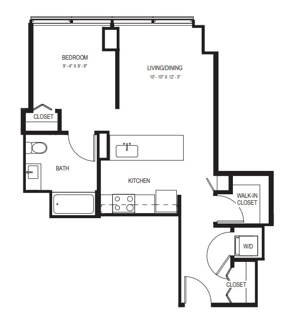 Floor plan layout diagram for Conv-01
