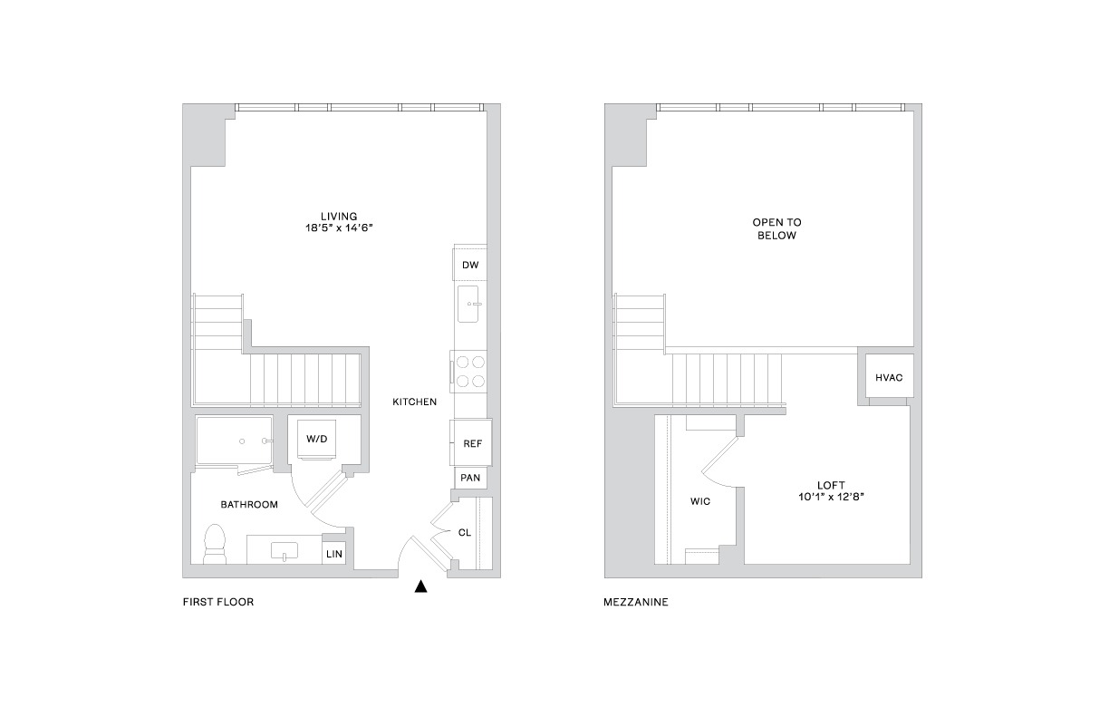Floor plan layout diagram for B13 (1x1)