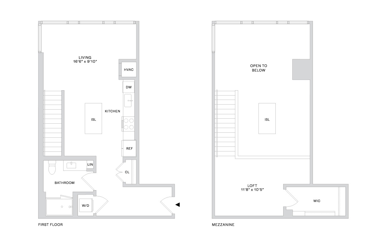 Floor plan layout diagram for B14 (1x1)