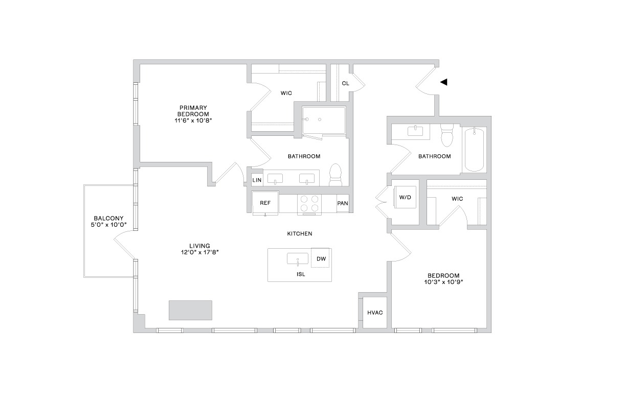 Floor plan layout diagram for C1.1 (2x2)