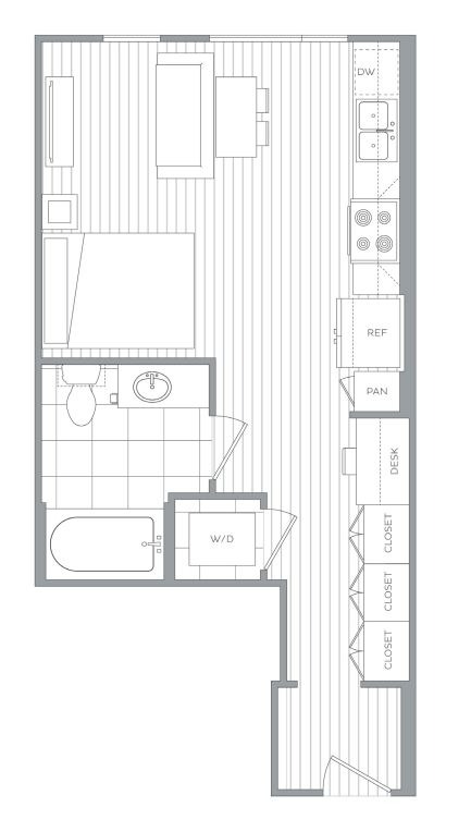 Floor plan layout diagram for A1