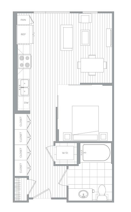 Floor plan layout diagram for A2