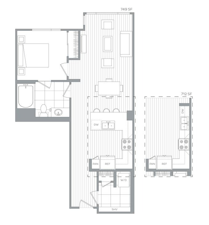 Floor plan layout diagram for A13