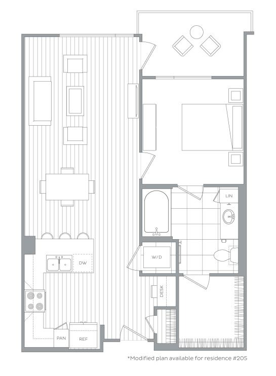 Floor plan layout diagram for A14