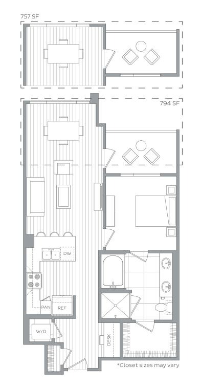 Floor plan layout diagram for A15