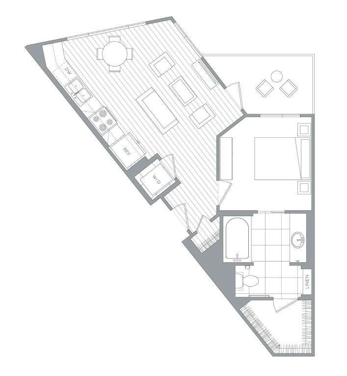 Floor plan layout diagram for A5
