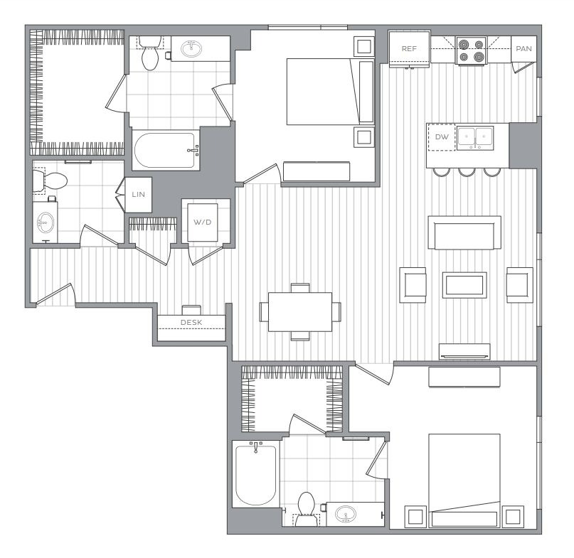 Floor plan layout diagram for B10
