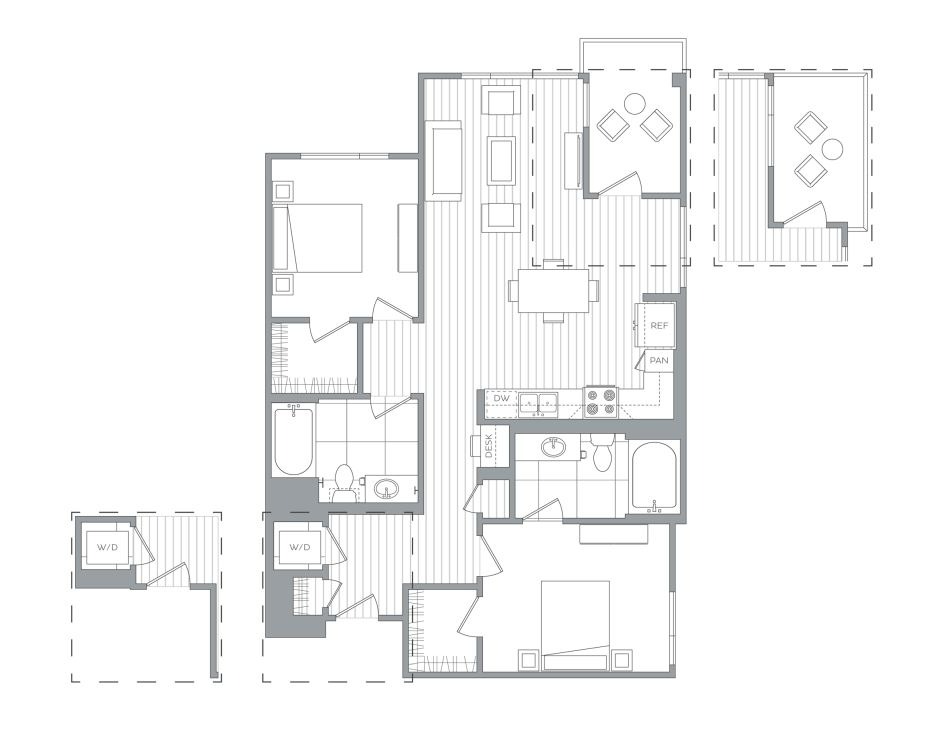 Floor plan layout diagram for B2