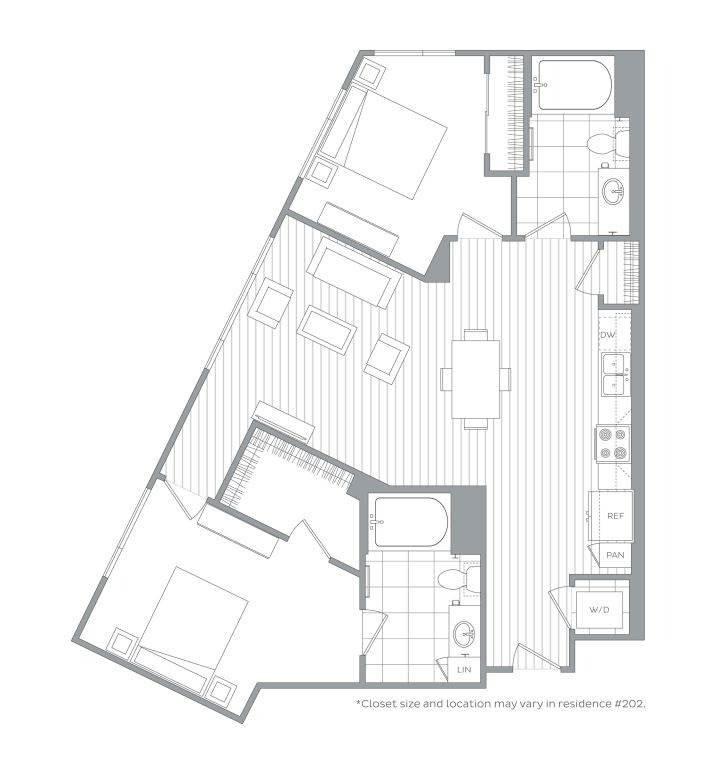 Floor plan layout diagram for B3