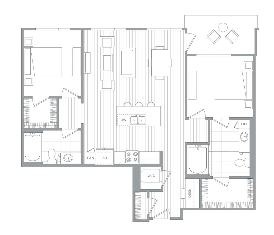 Floor plan layout diagram for B4