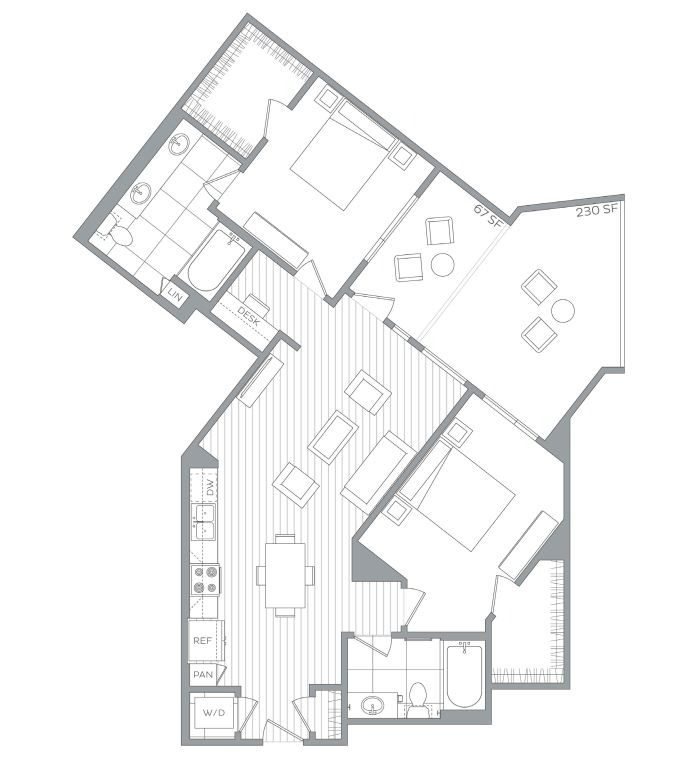 Floor plan layout diagram for B5