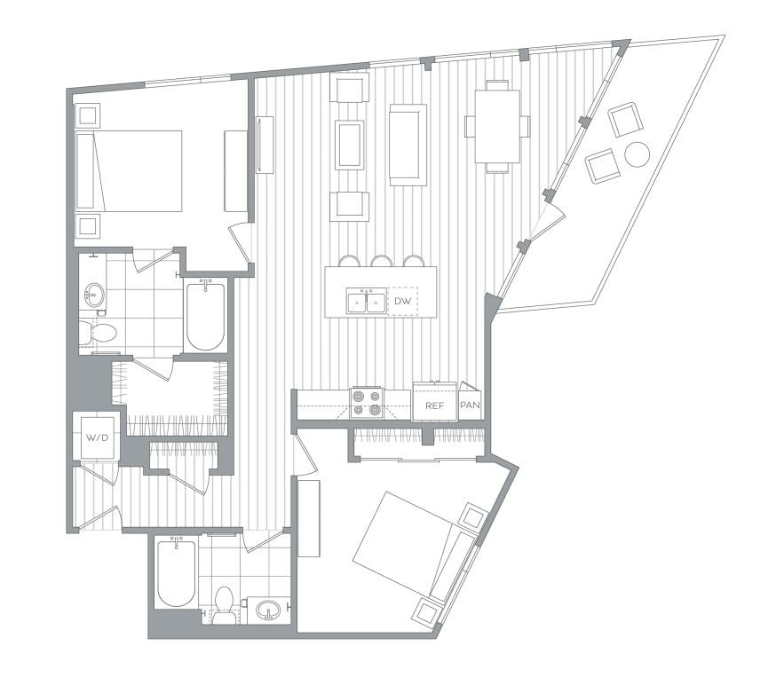 Floor plan layout diagram for B7