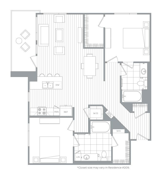 Floor plan layout diagram for B9