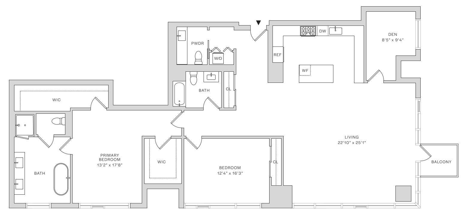 Floor plan layout diagram for PH4