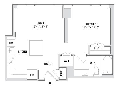 Floor plan layout diagram for SC1