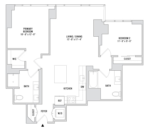 Floor plan layout diagram for B3