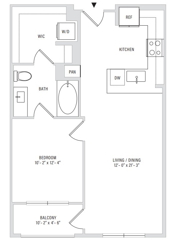 Floor plan layout diagram for A1