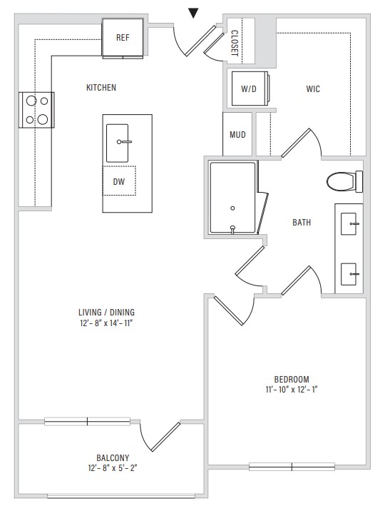 Floor plan layout diagram for A2