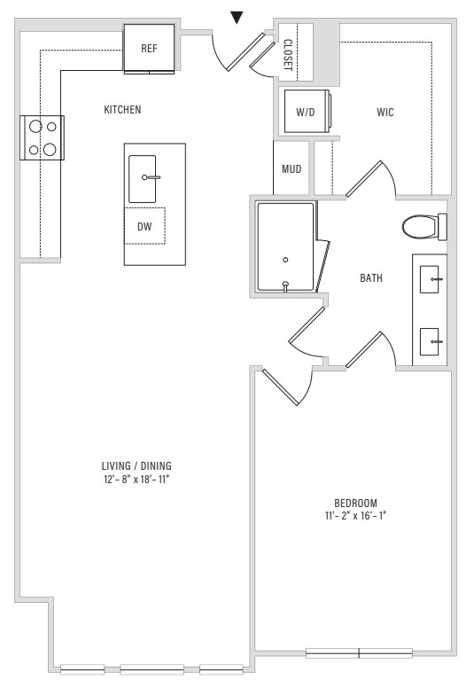 Floor plan layout diagram for A2A