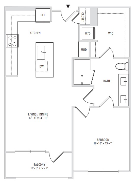 Floor plan layout diagram for A2C