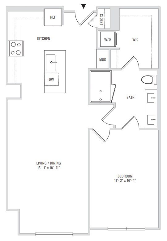 Floor plan layout diagram for A2E