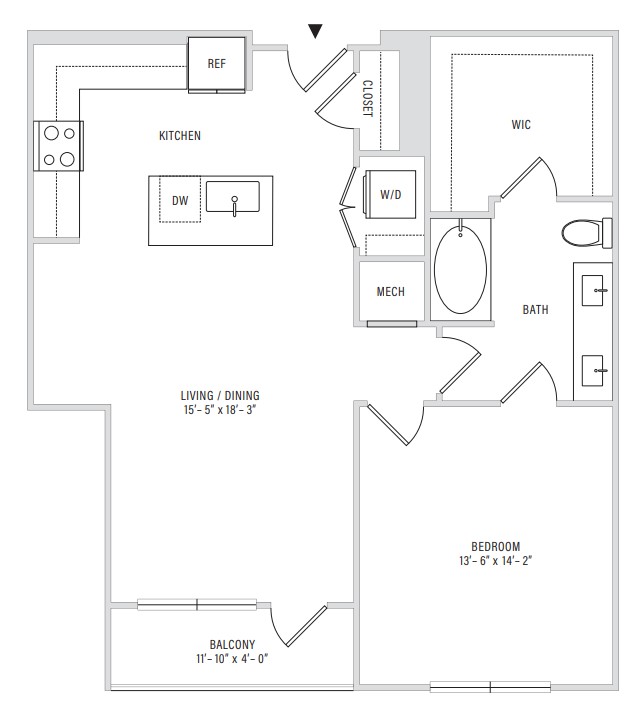Floor plan layout diagram for A3