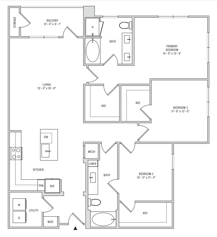 Floor plan layout diagram for C2