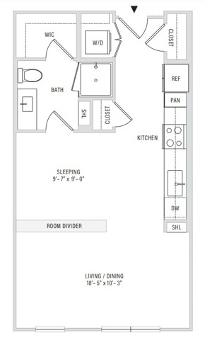 Floor plan layout diagram for S1