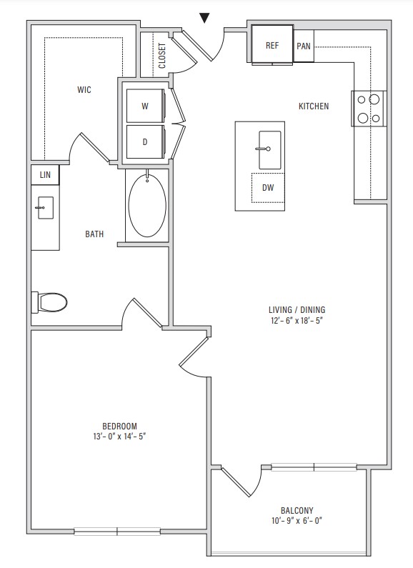 Floor plan layout diagram for A4-ANSI-A