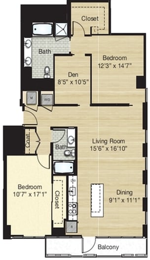 Apartment 579 floorplan