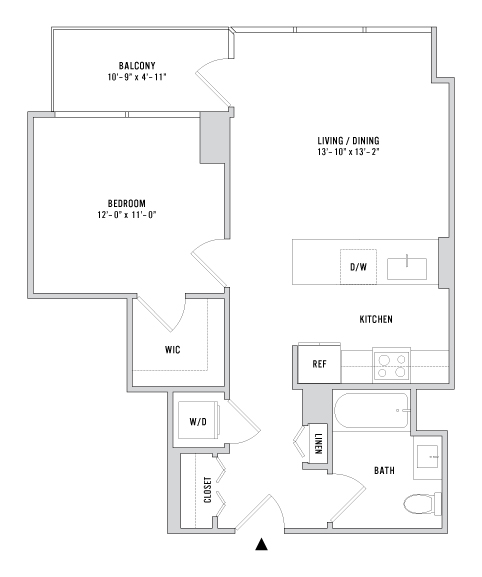 Floor plan layout diagram for A-02