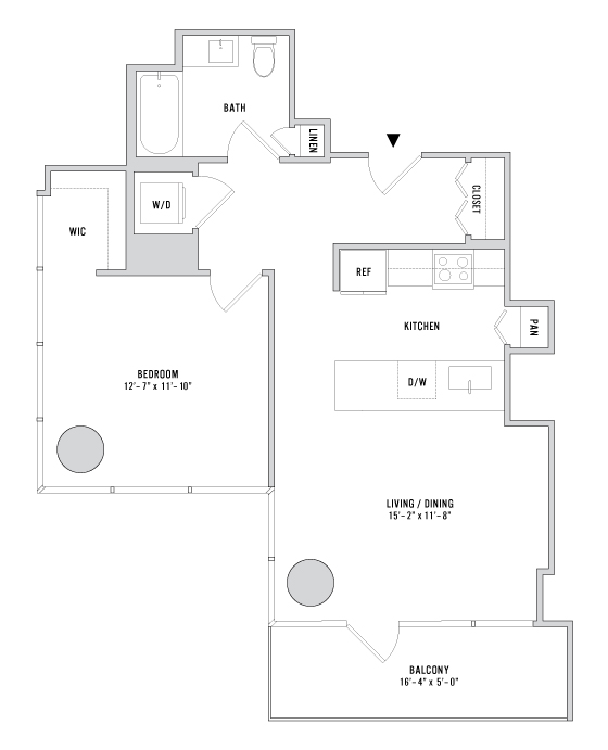 Floor plan layout diagram for A-09