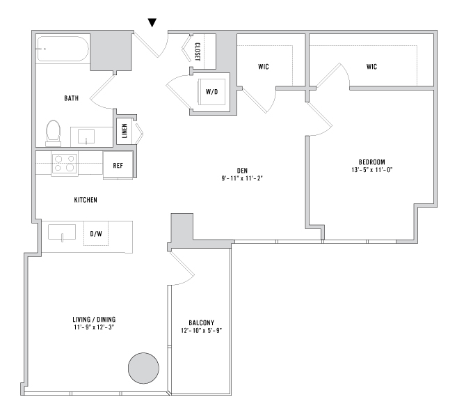 Floor plan layout diagram for A-07