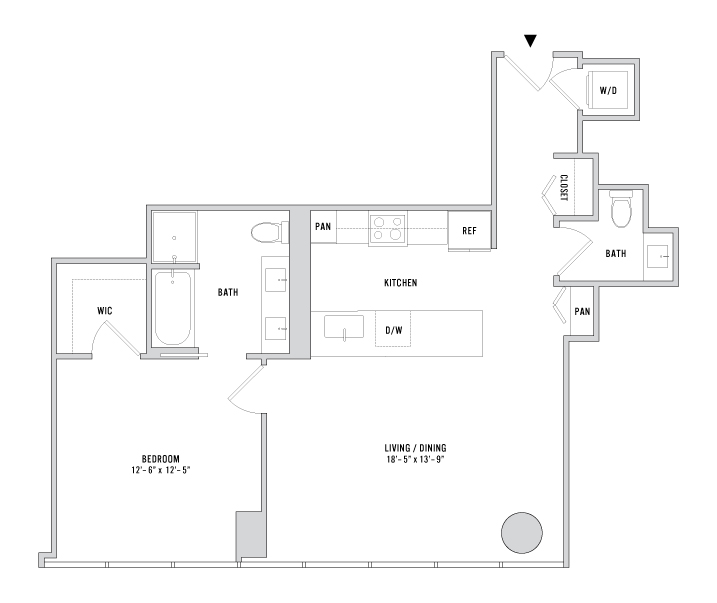 Floor plan layout diagram for A-05