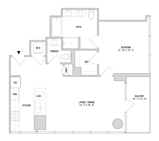 Floor plan layout diagram for A-05.1