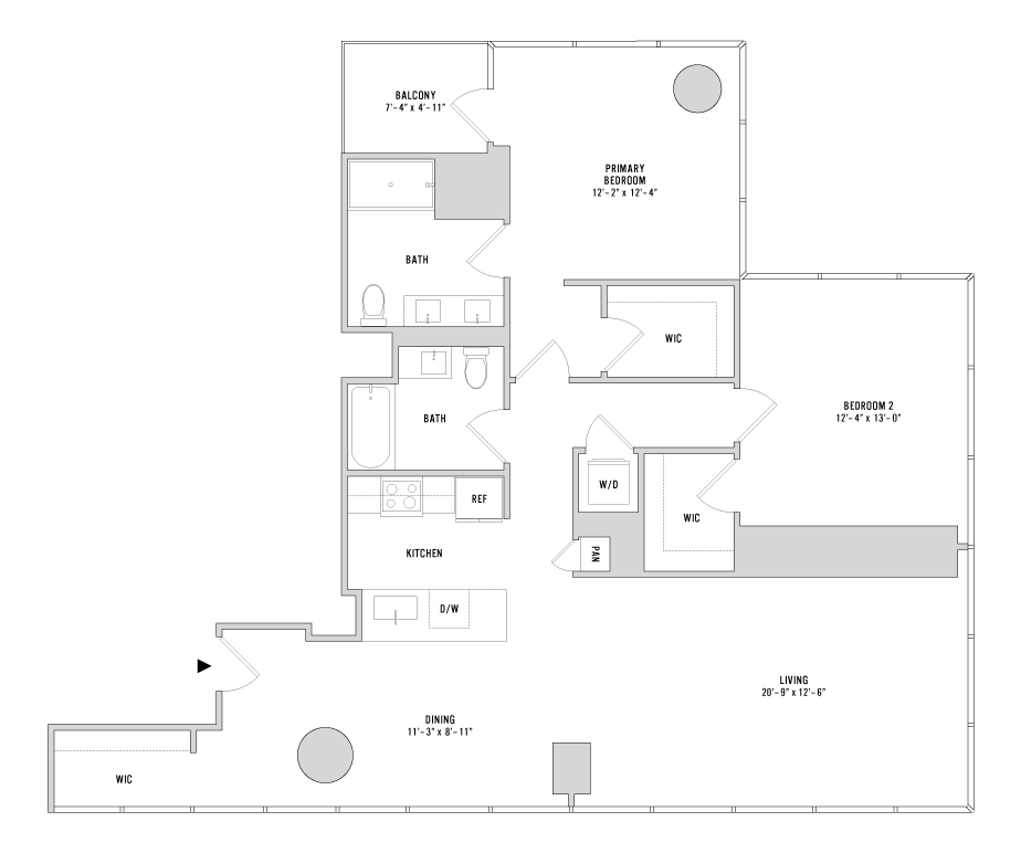 Floor plan layout diagram for B-04.2