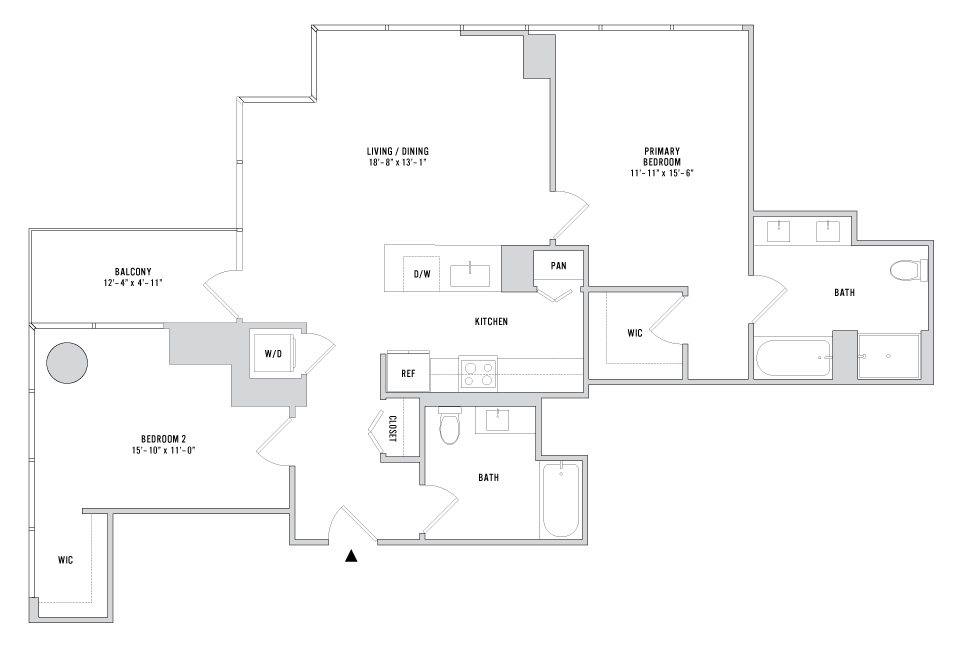 Floor plan layout diagram for B-10