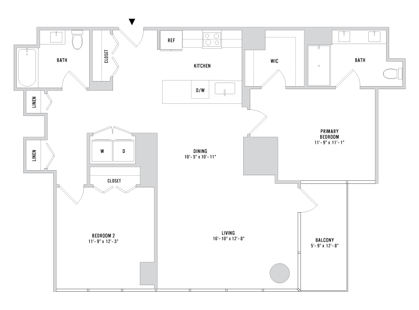 Floor plan layout diagram for B-03