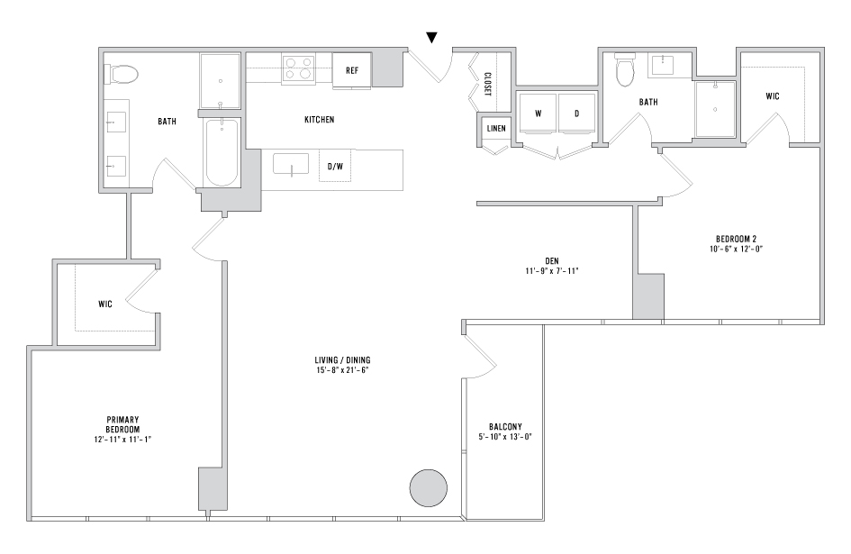 Floor plan layout diagram for B-04
