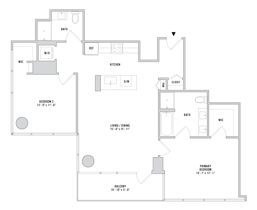 Floor plan layout diagram for B-06