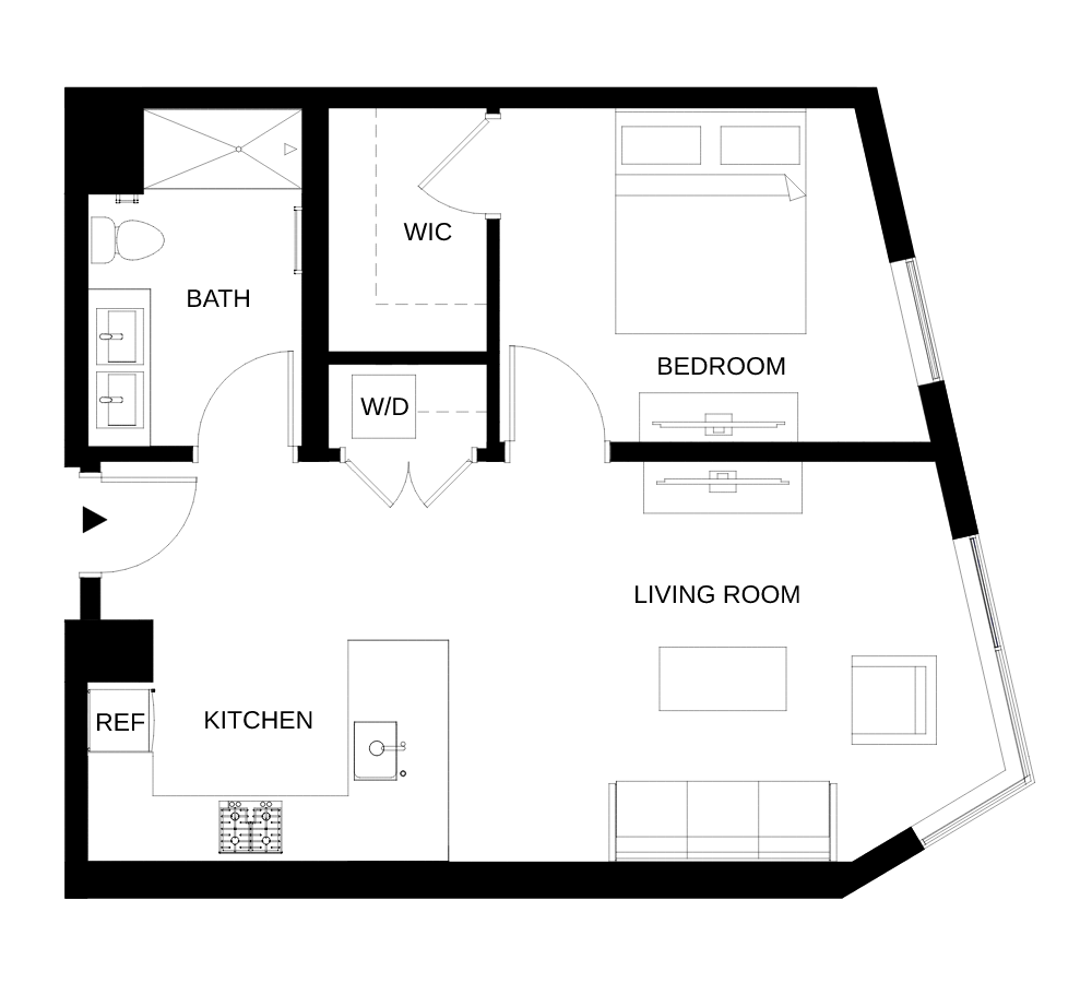 Floor plan layout diagram for A11