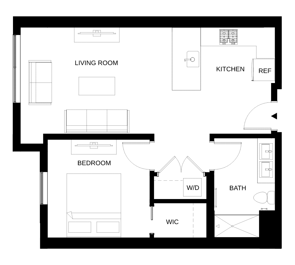 Floor plan layout diagram for A10