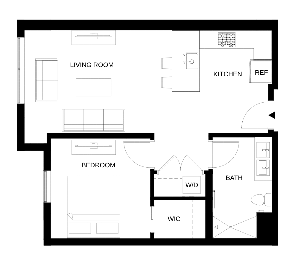 Floor plan layout diagram for A12