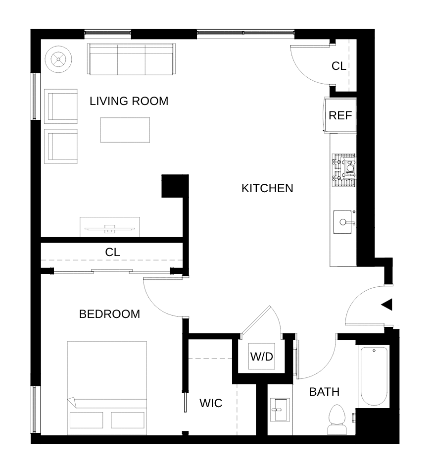 Floor plan layout diagram for A13