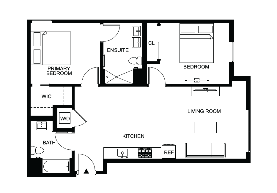 Floor plan layout diagram for B03