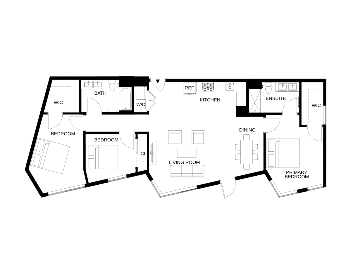 Floor plan layout diagram for C02