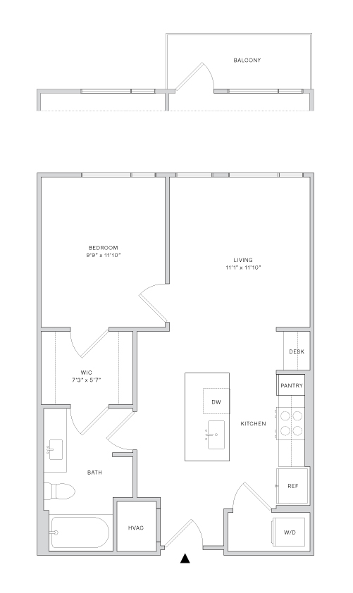 Floor plan layout diagram for A1